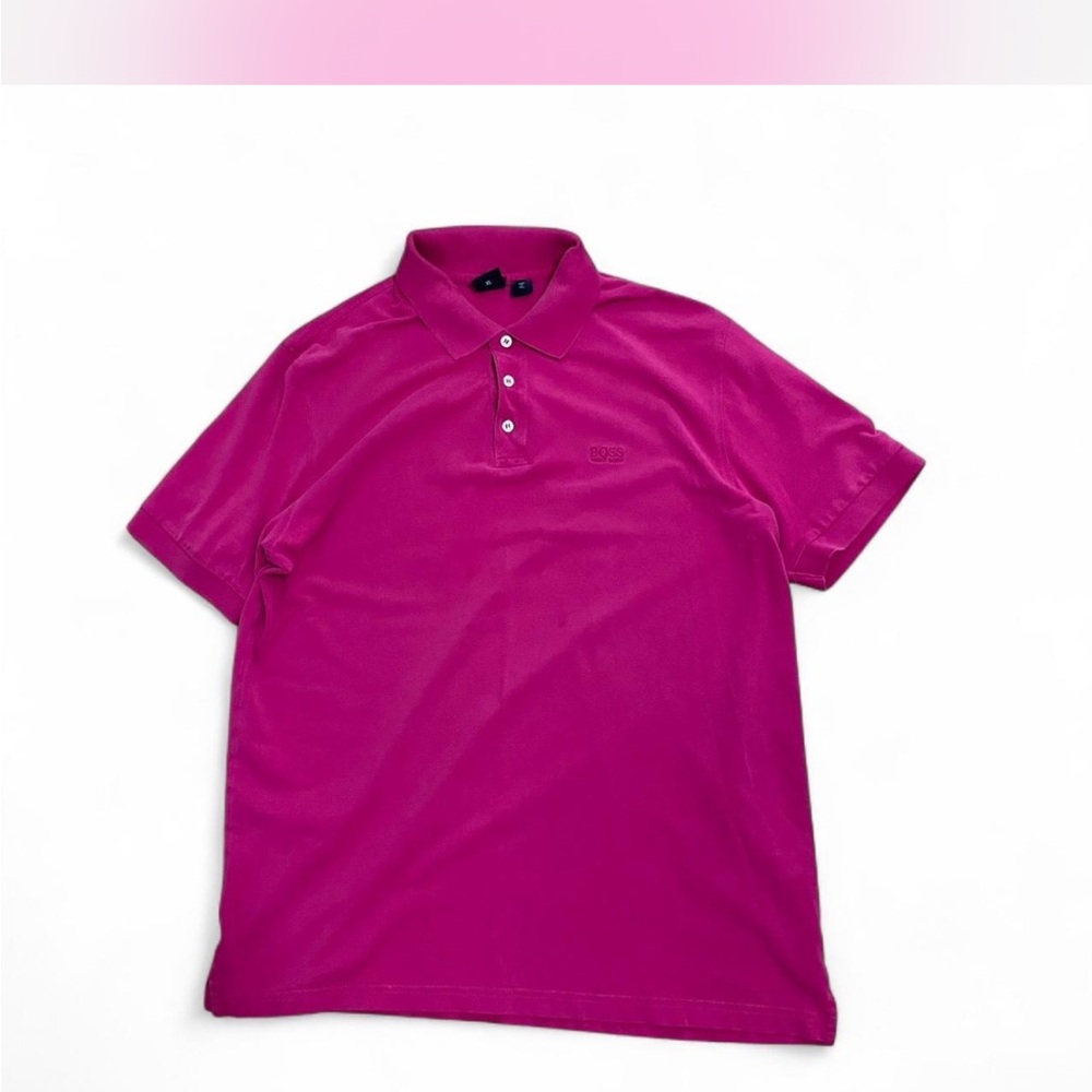 Hugo Boss Pink Polo Shirt
